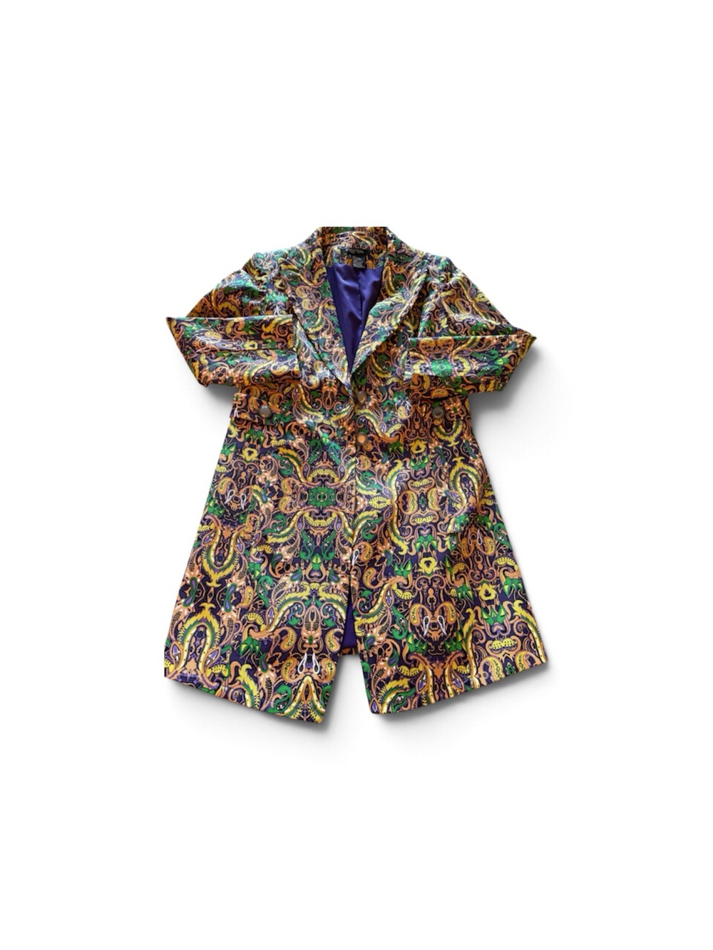 Etcetera Paisley Blazer in Green, Purple & Gold Size 8